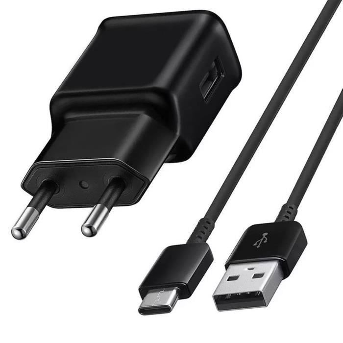 Câble USB-C + Chargeur Secteur - E.F.CONNECTION - 1 mètre - Compatible Xiaomi 14, 13, 12, 11, Redmi Note 11-11S
