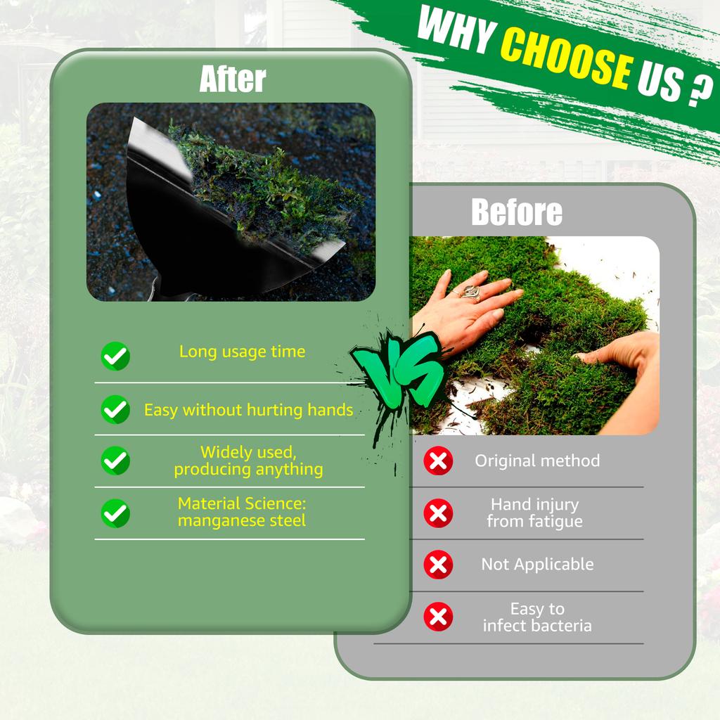Garden Farm Cleaning Shovel Scraper Weed Cleaning Shovel Manganese Steel Heavy Duty Flat Shovel Outdoor Farm Tools