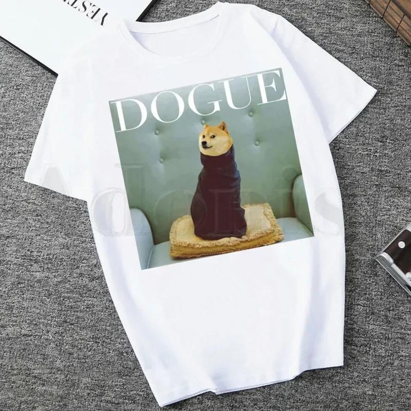 Funny Animal Dogs Kawaii Japanese Shiba Inu Women Cartoon Mom Summer Print Lady Tshirts Top T Shirt Ladies Womens Graphic