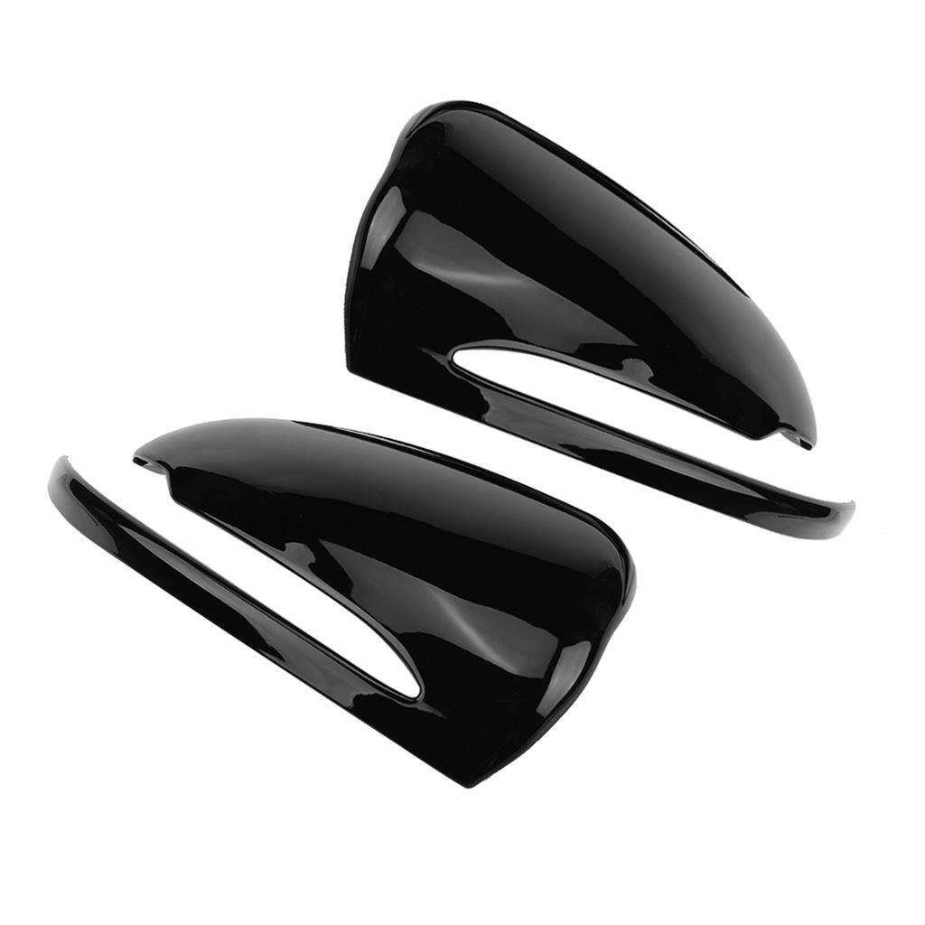 Car Rearview Mirror Cap Cover Trim for C Class W205 E Class W213 X253 Piano Black