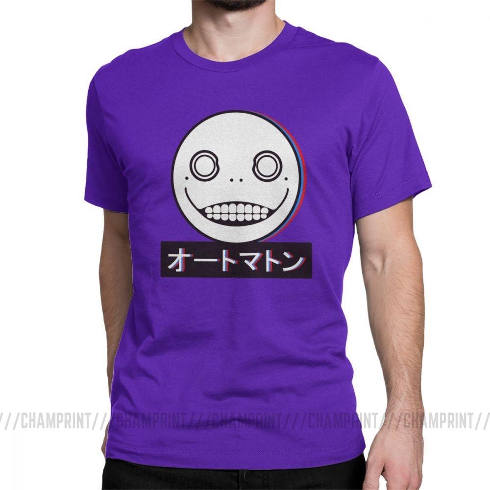 Humor Spiel Nier Automata 2B Yorha T-Shirts Herren Rundhals 100% Baumwolle T-Shirt
