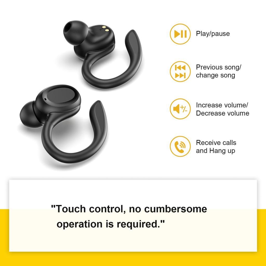 Bezdrátová sluchátka s nabíjecím pouzdrem, nabíjecí displej vhodný pro smartphony Android/iOS, stereo sluchátka s mikrofonem