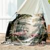 1pc Animals: cats, pattern blanket, all season lightweight home office outdoor nap multifunctional blanket