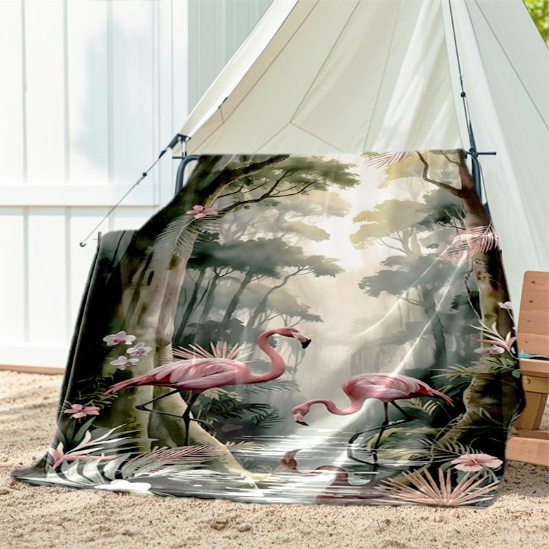 1pc Animals: cats, pattern blanket, all season lightweight home office outdoor nap multifunctional blanket