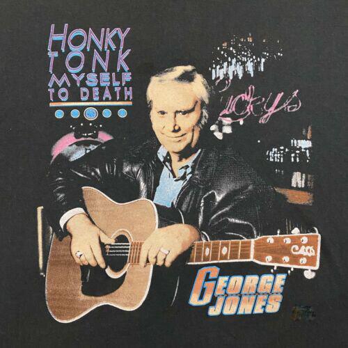George Jones Music Lover Heavy Cotton Black All Size Unisex Tee Shirt Unisex T-Shirt XXL