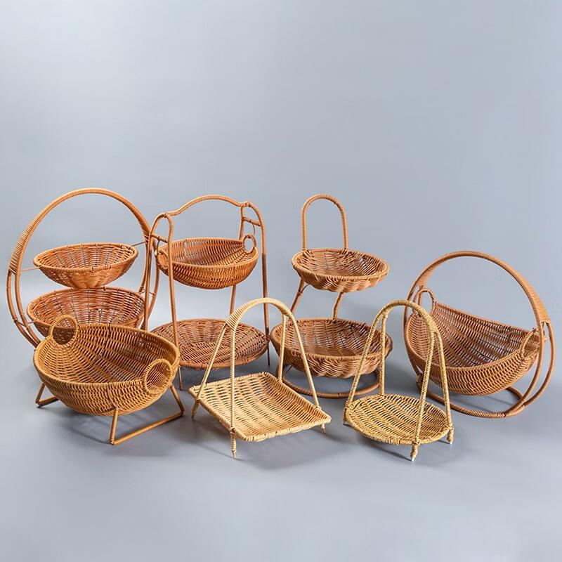 LeYongTu Multi-Layer Imitation Rattan Woven Basket