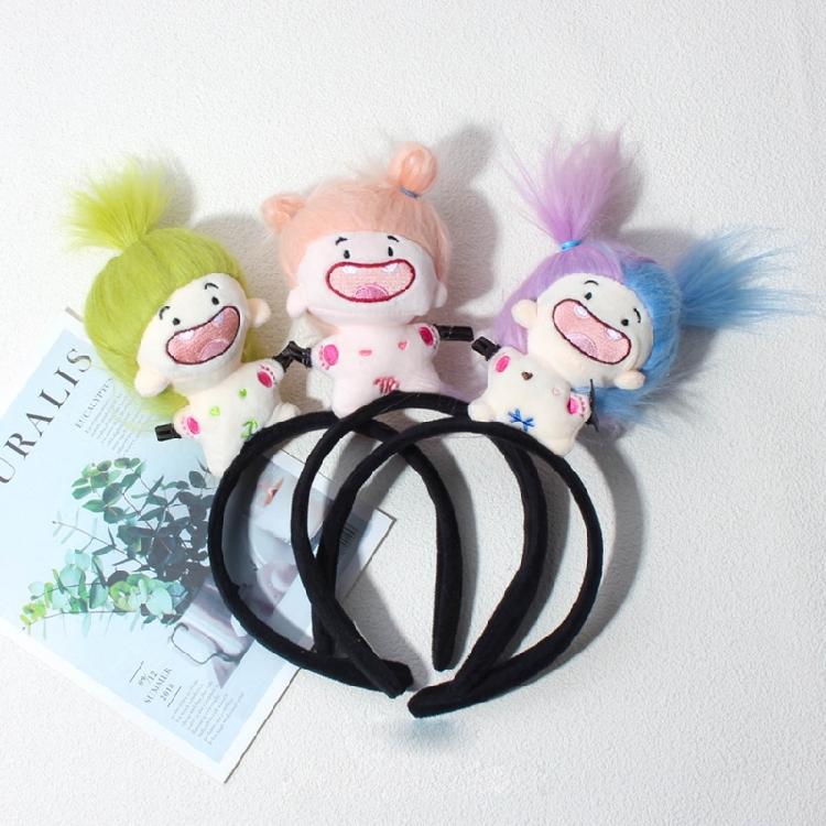 Lustiges Haarband Cartoon Plüschpuppe Stirnband Breitkrempige Haarnadel Foto Kopfschmuck