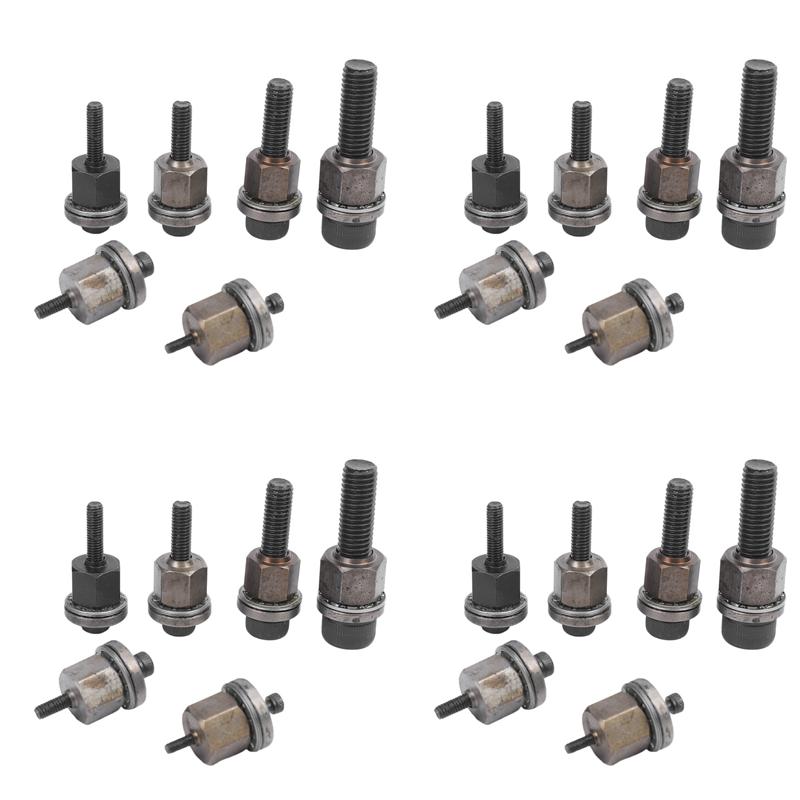

ABUL-24Pcs Hand Rivet Nut Head Nuts Simple Installation Manual Riveter Rivnut Tool Accessory For Nuts M3 M5 M6 M8 M10 чорний