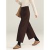 Mengshuya Women's High-Waist Loose Fit Ankle Pants