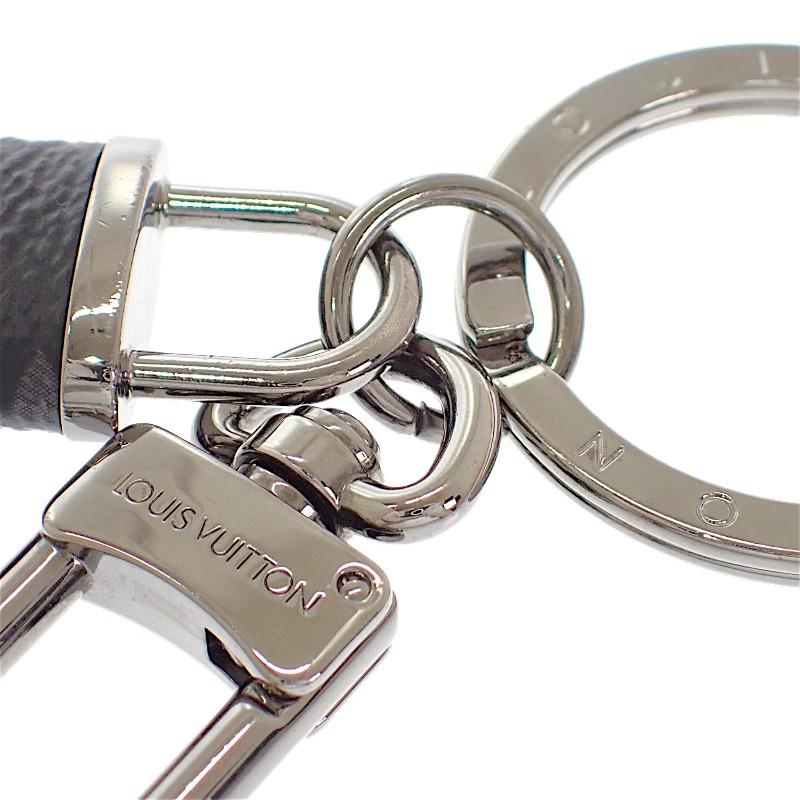 LOUIS VUITTON  M64177 Monogram key ring black metal mens