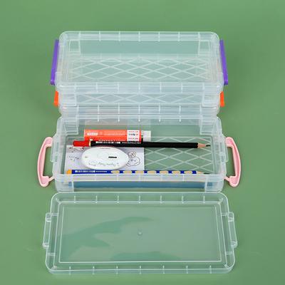 Kawaii Transparentes Mäppchen Multifunktionale Kinder Stifte Schreibwaren Box Büro Schule Große Kapazität Aufbewahrungsorganisator