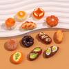 Miniature Cream Bread Simulation Toy Cake: DIY Resin Accessories for Children's Pretend Play and Handmade Projects.