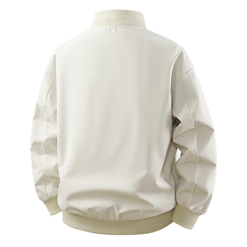 Jacket Men's Spring and Autumn New Simple Loose Versatile Baseball Collar Fashion Jacket