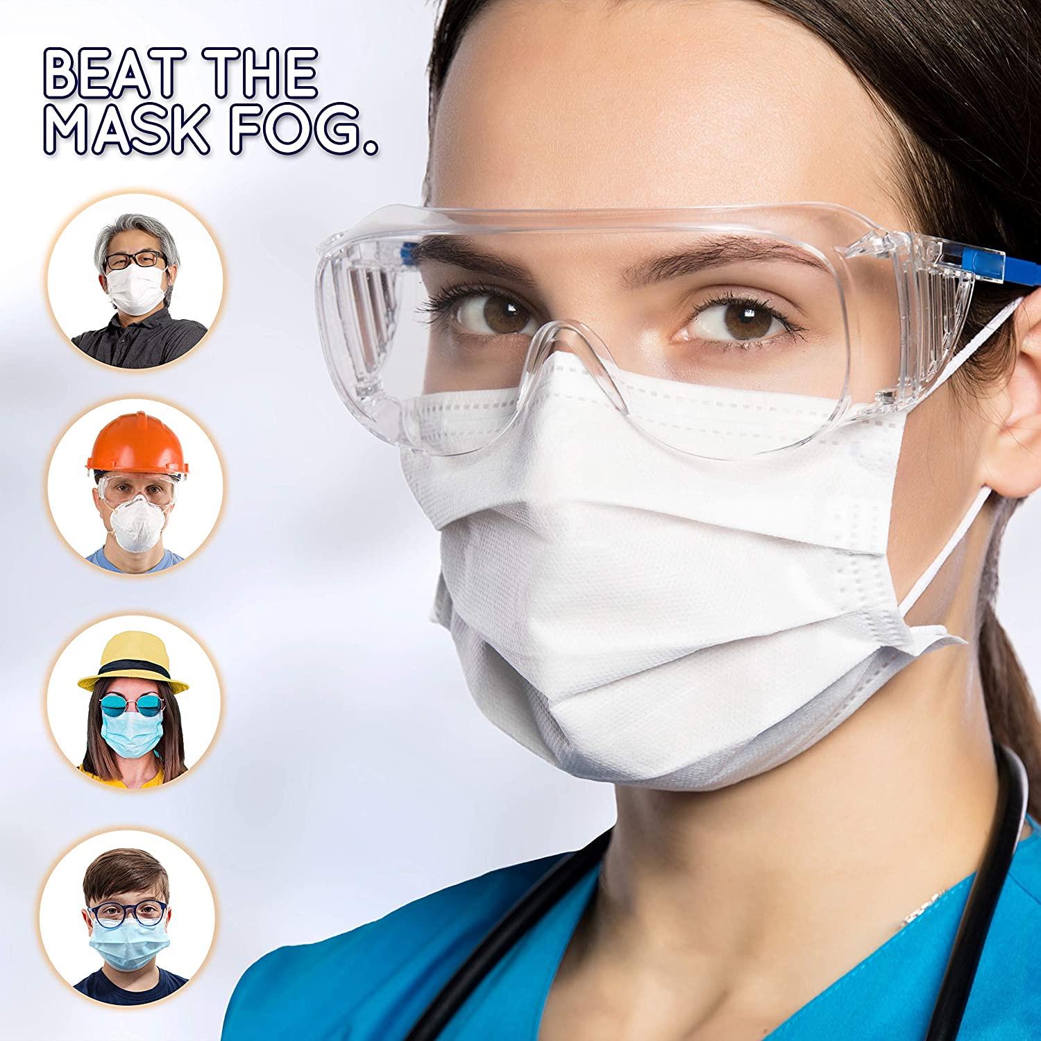 Домашние портативные портативные очки-маска для предотвращения тумана — фото 3