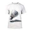 Hot Blood Badminton 3d Printed T-shirt Sports Leisure Streetwear Clothes Tee Shirt Oversized Short Sleeves Pullover Tees Top