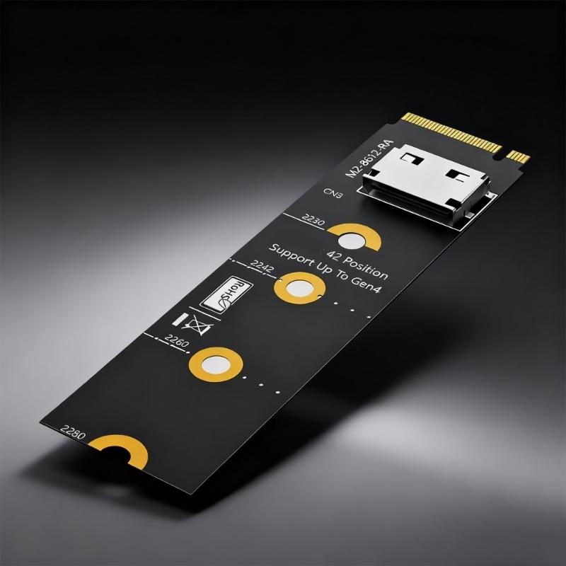 Widely Compatible M.2 2280 to SFF 8612 Adapter Featuring NVME PCIe Standards for Easy Storage Upgrades