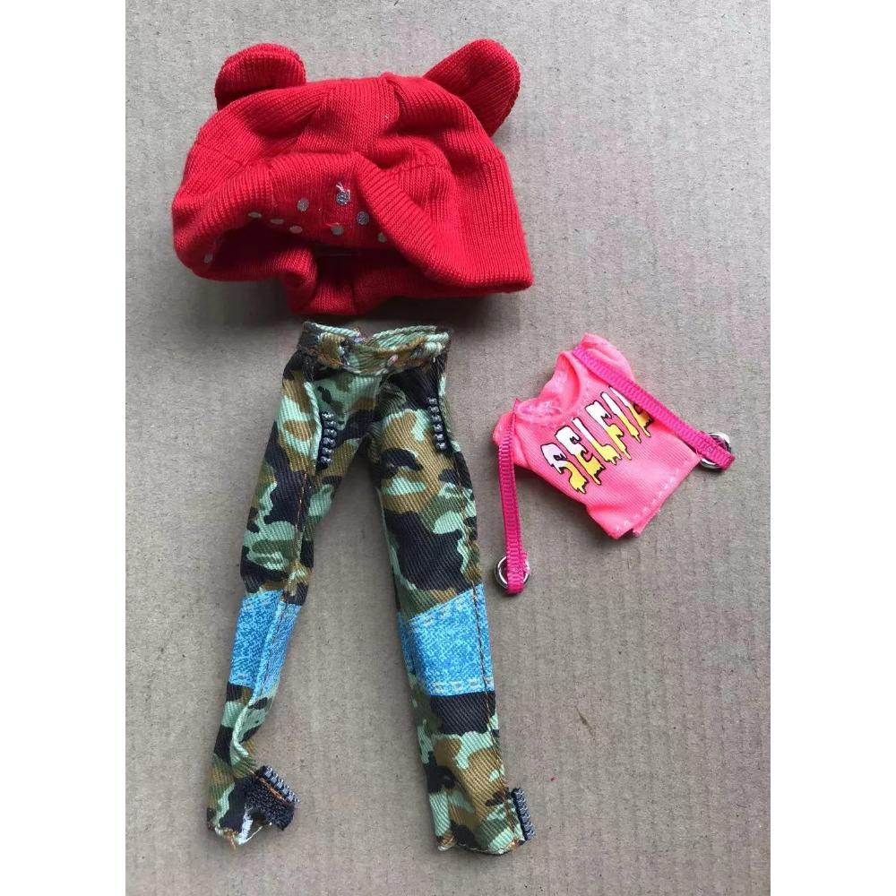 Vêtements de Poupée Danseuse Robe Chemise Pantalon Décorations de Poupée Colorées Costume de Poupée Originale Monstering Bratss Jouets d'Habillage DIY pour Enfants
