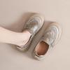 Women's Retro Leather Slip-On Sneakers - Breathable Spring/Summer Casual Low-Cut Shoes