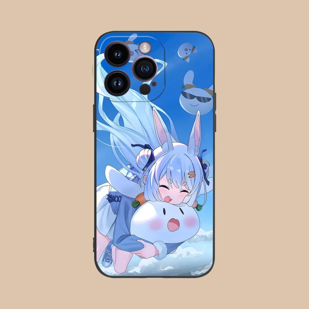 Holo Usada Pekora Matte TPU Mobile Phone Case for iPhone 17 16 15 14 13 12 11 X XR XS 8 7 Air Pro Max Plus Mini Colorful Cover