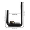 Anti Swing Barn Door Floor Guide U Shaped Wall Mount Floor Guide  Sliding Devices