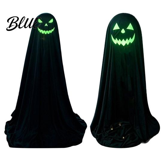 Reusable Halloween Decor Ghost Decoration for Outdoor Large Light Up Standing Ghost Theme Adjustable Spooky Black Porch Yard Lawn Wall Hanging
