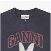 Ganni Women S ShorT Sleeve T ShirT Bunny Logo A1050061 252