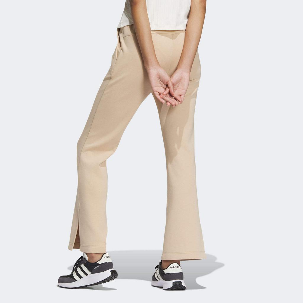 Adidas Verbiage Flare Casual Pants Women Bottoms Beige IZ4566