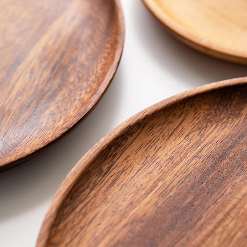 Ruhan Massivholz Nussbaum Rundes Serviertablett