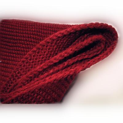 Podzimní a zimní nový teplý a zesílený pletený jednobarevný nákrčník pro muže. Dvouobratkový vlněný nákrčník pro ženy.