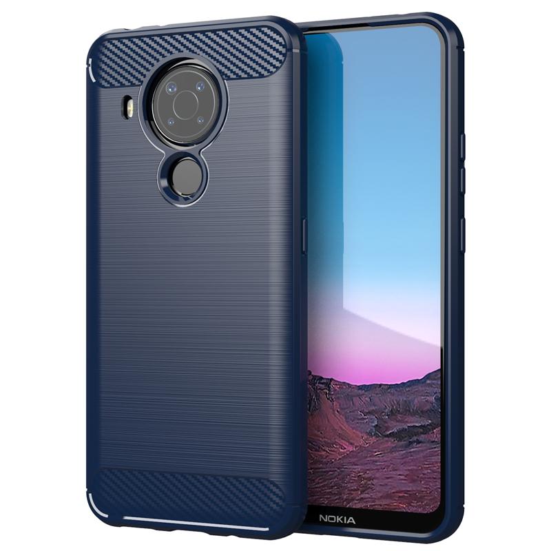 For Cover Nokia 5.4 Case For Nokia 5.4 Soft TPU Bumper Carbon Fiber Phone Case For Nokia 2.2 4.2 3.4 5.3 6.2 7.2 8.3 5.4 Fundas