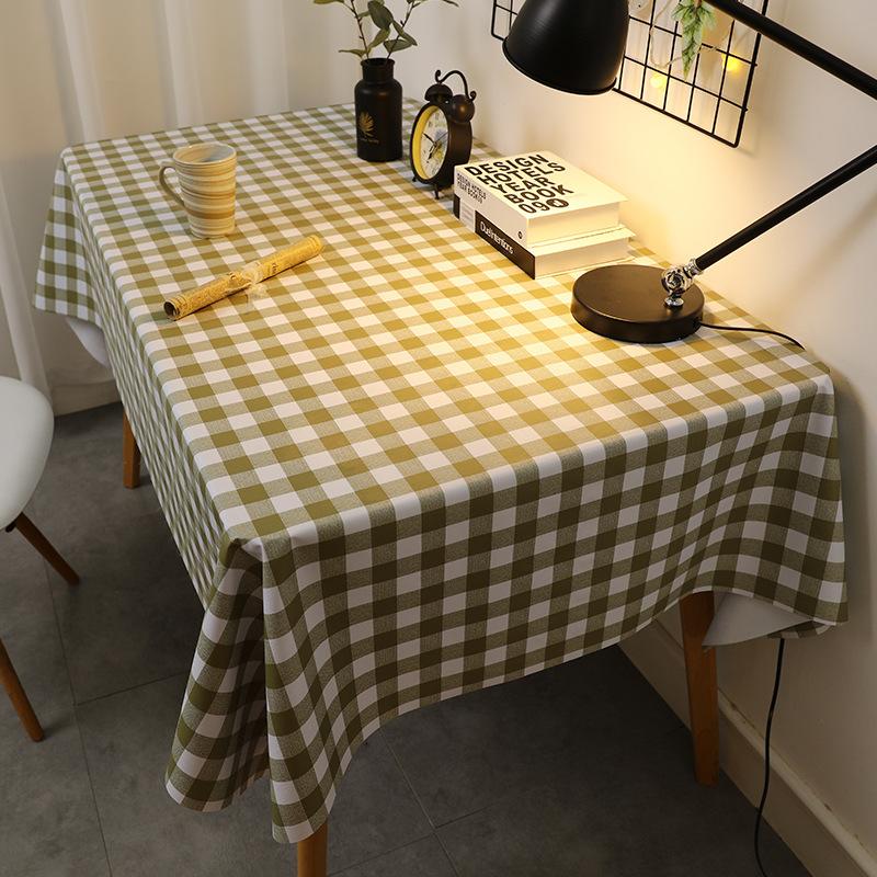 Tablecloth Waterproof and Oil-proof Wash-free Desk Rectangular Dining Table Tablecloth Coffee Table PVC Table Mat