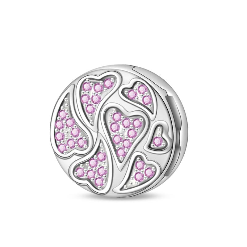 Newcopper Donut Protection Lotus Heart Shaped Charms Flat Beads Fit 3Mmoriginal Bracelet Diy Jewelry Birthday Gift