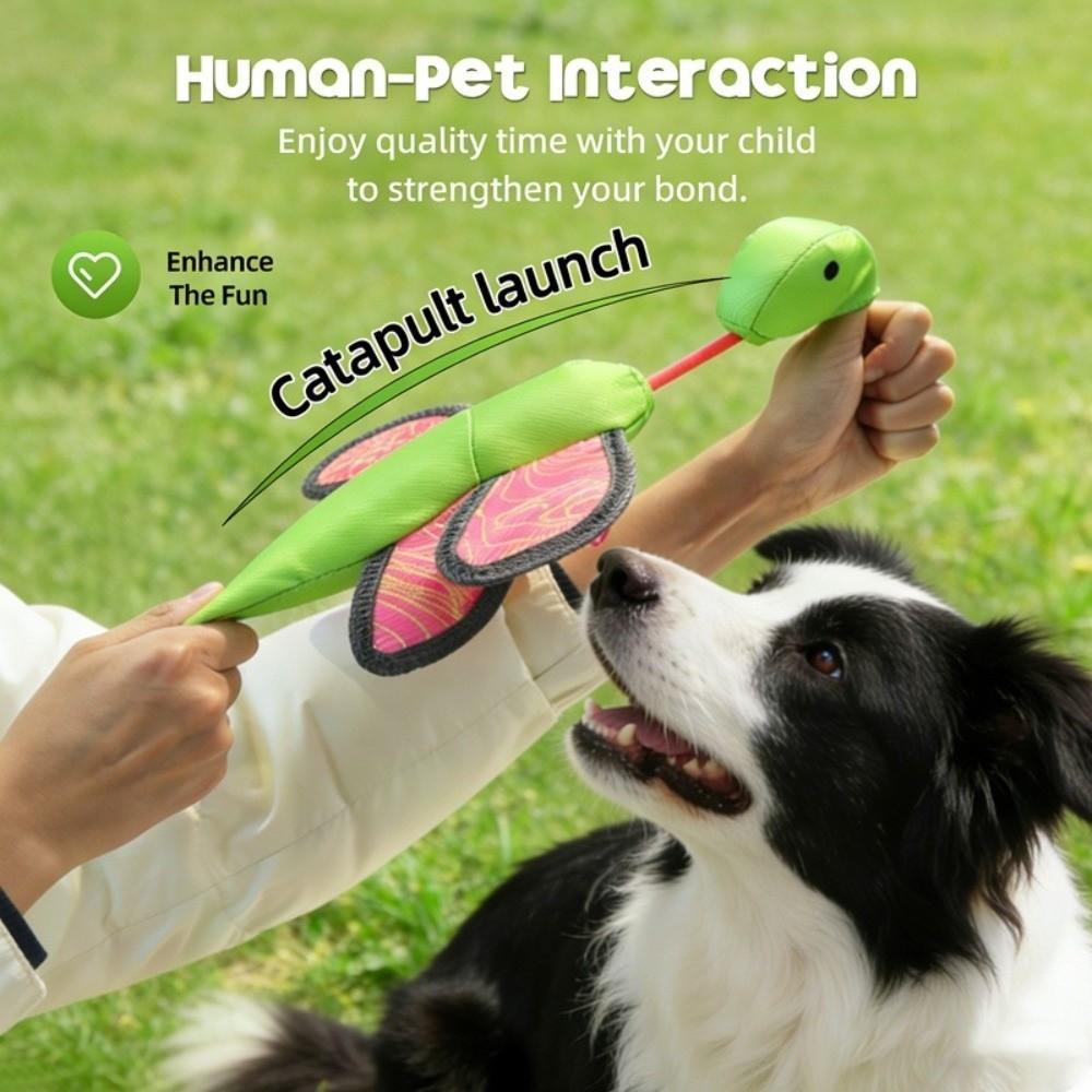 Oxford Cloth Interactive Dog Launching Toy Bouncing Pet Play Toy  Human-Pet Interaction