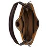Polo Ralph Lauren Polo ID Brand Logo Patch Design Suede Leather Crossbody Shoulder Bag Small Women bags Brown Dark-Brown 428945972002