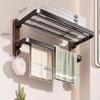 surfaceMounted Towel Organizer Drill Installation Bath Rack Easy To Install Bathroom
