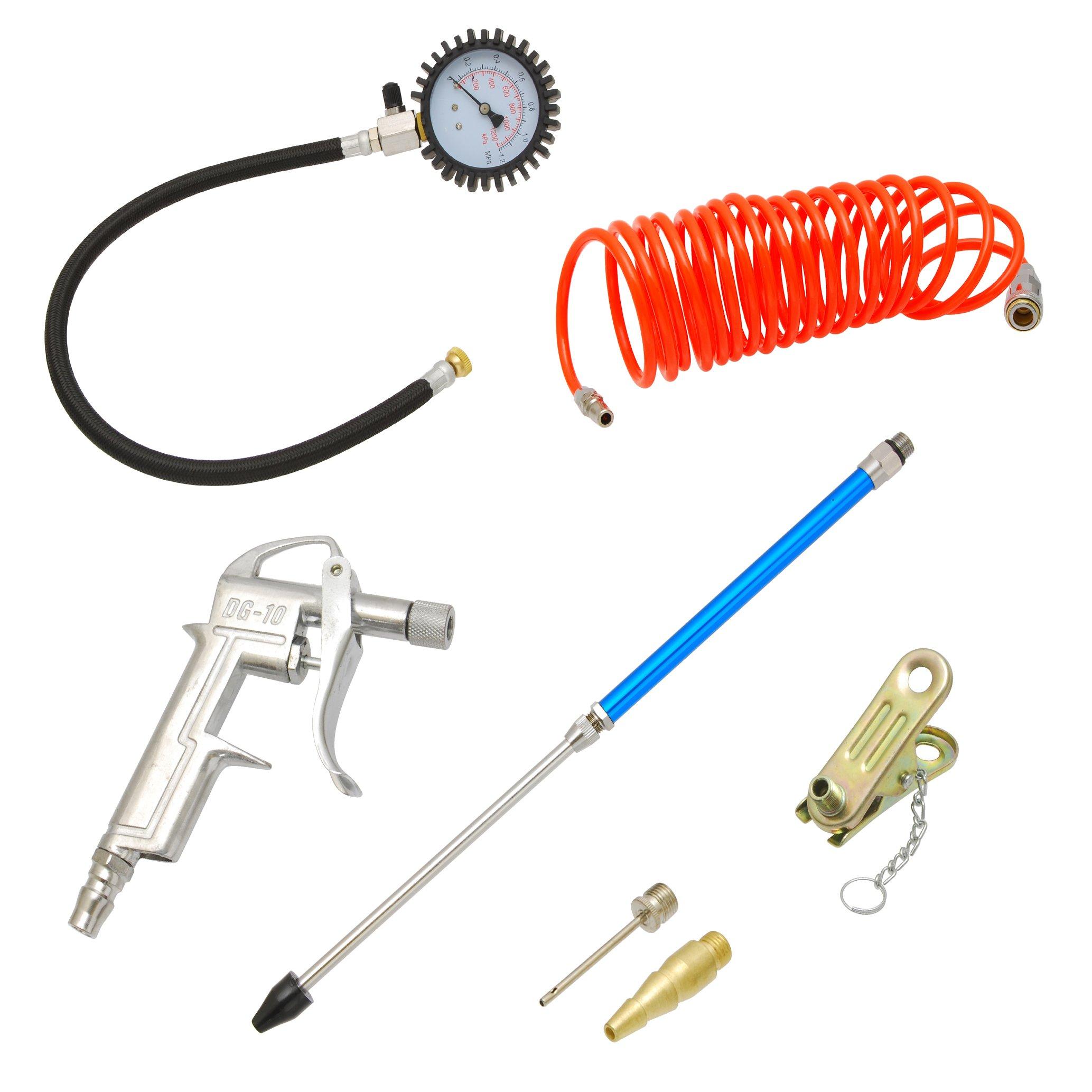 

Набір пневмоінструменту Takagi EARTH MAN для деталей повітряного компресора, 7 предметів ATL-700