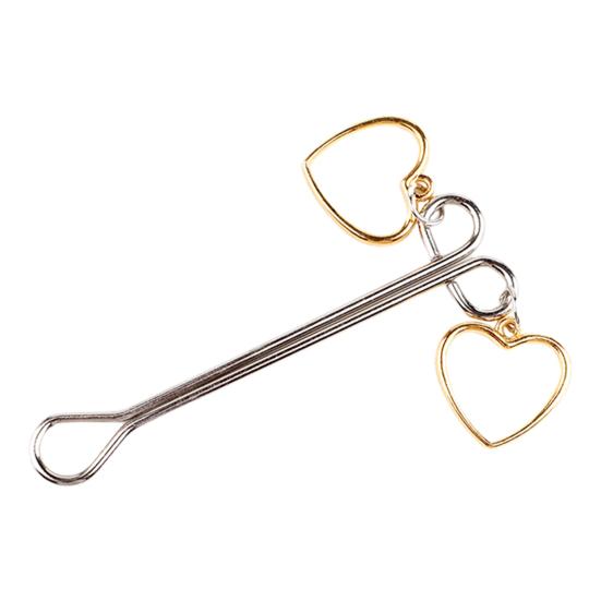 Yousheng Breast Clamp Comfortable Long Lifespan Metal Love Heart Shape Breast Clip for Couple