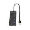 USB 3.0 HUB 4 Ports USB3.0 Maximum 5Gbps Stable Transmission Plug and Play Time Saving USB Splitter