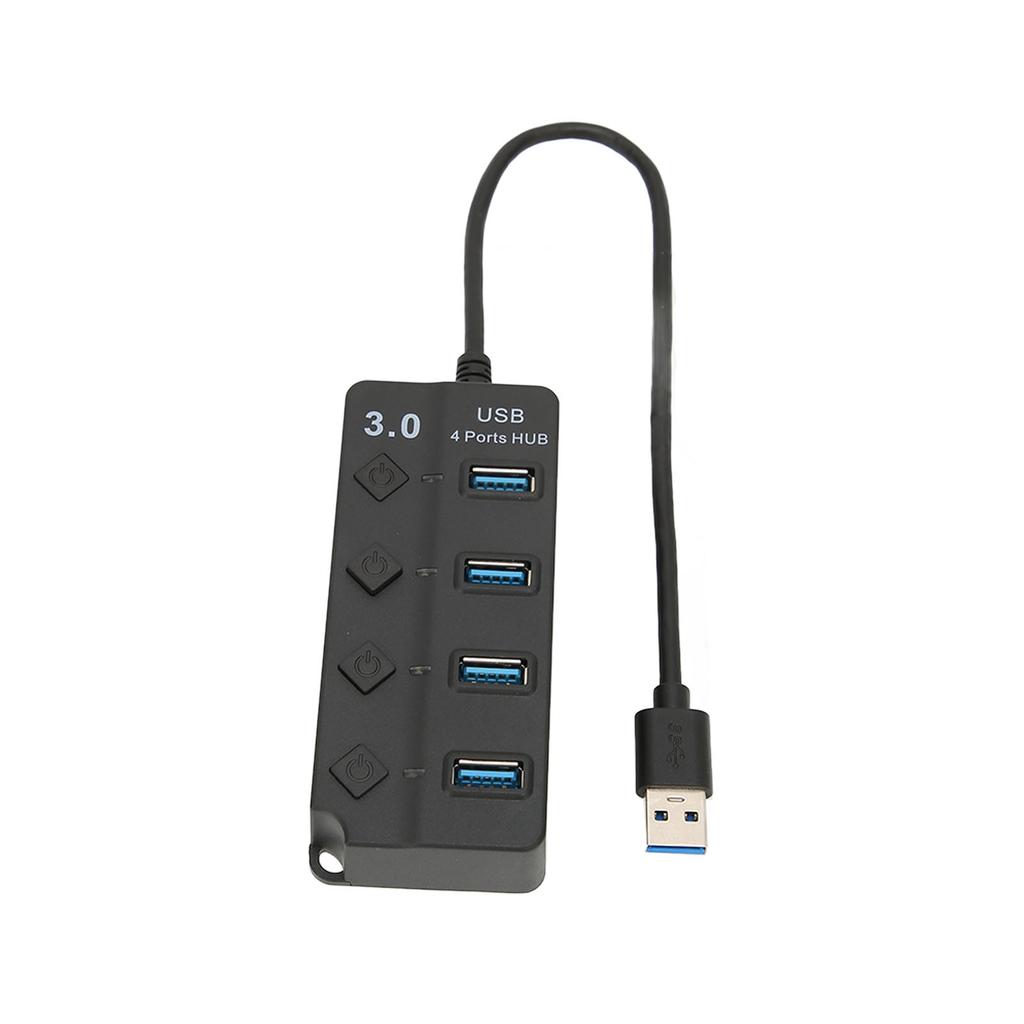 USB 3.0 HUB 4 Ports USB3.0 Maximum 5Gbps Stable Transmission Plug and Play Time Saving USB Splitter
