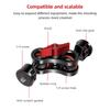 Flexible Magic Articulating Arm with Dual Ballhead Camera Monitor Mount Bracket Aluminum Alloy Dual 1 4 Inch Screws