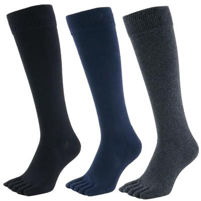 Asuka Thick High Sizes 3 Pairs Men's Five-Toe Socks, Pile, 100% Cotton, Socks, 27-29cm,