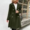 Women's Solid Color Thick Long  Sleeve Fashion Coat Jacket