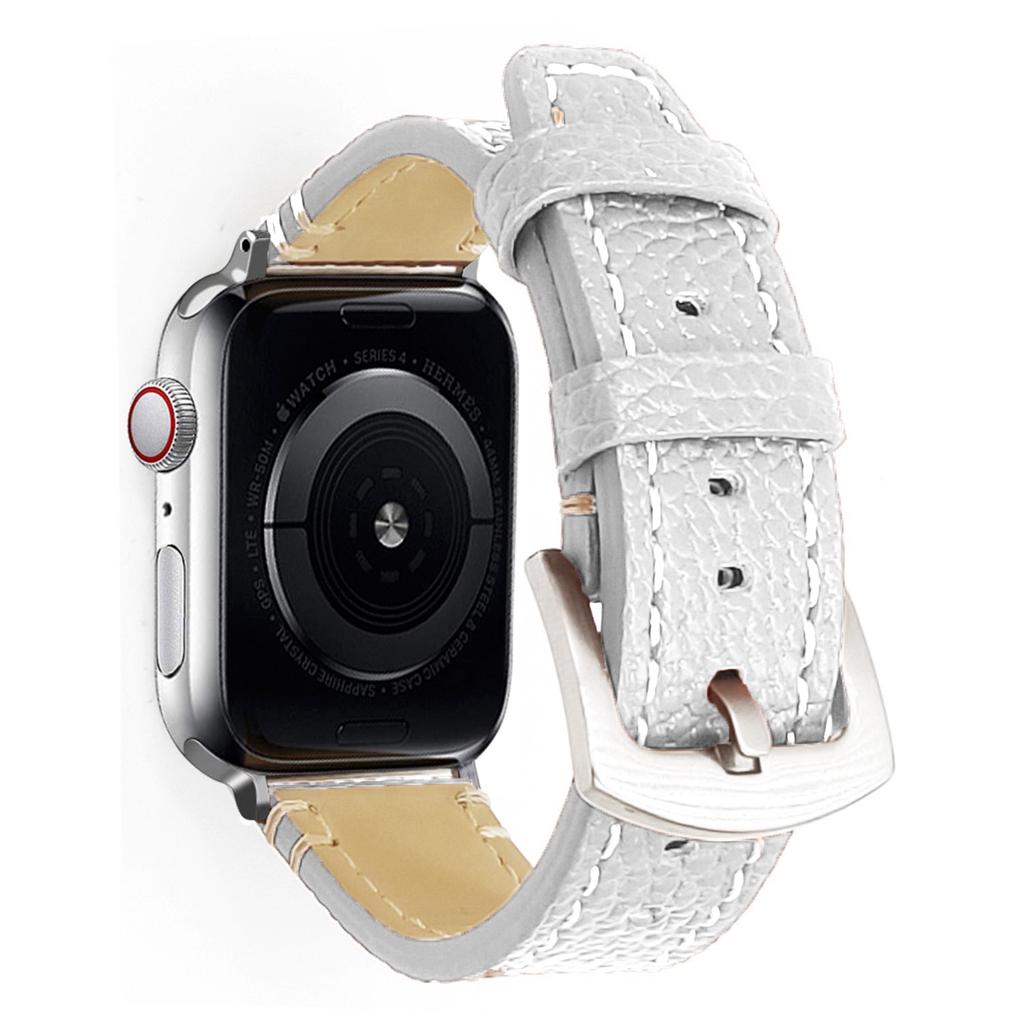 Buy Leather Watch Band for Apple Watch Series 123 42mm 38mm Bracelet Strap  for Iwatch Series 4 40mm 44mm at affordable prices — free shipping, real  reviews with photos — Joom