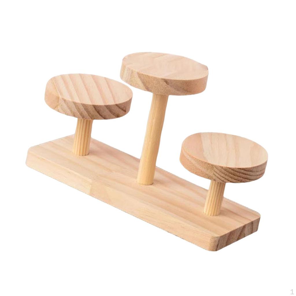 Eleganter Aufbewahrungsständer aus Holz für Uhren und Schmuck