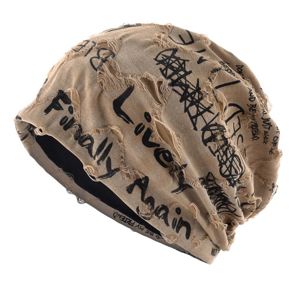 Unisex Cross-Border Lightweight Beanie – Summer & Autumn Casual Sports Hat with Letter Bandana