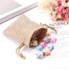 Jute Favour Mini Drawstring Gift Rustic Hessian Party Pouch Bag Burlap Wedding Favor