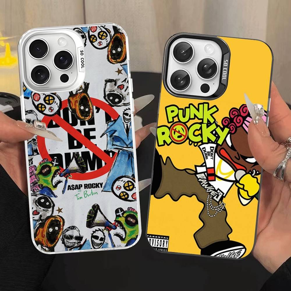A-ASAP R-Rocky Nebuď hloupý Obal na telefon Pro IPhone 16 15 14 13 12 11 17 Pro MAX Plus Pro Matný Nárazuvzdorný Kryt