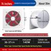 Powerful Silent Kitchen Window Exhaust Fan – Metal Square Oil & Smoke Extractor