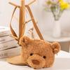 New Barcelona bear bag cute plush doll bear head bag doll backpack women's messenger bag