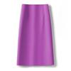 Women's High Waist A-Line Midi Skirt Non-Stretch Commuter Suit Skirt With Back Slit